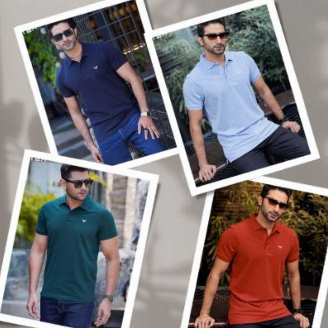 Vivaz Polo Combo, 4 Pcs Polo Shirt BD, Red Orange Sky Blue Navy Blue Moss Green Shirt, Cotton Polo Bangladesh, Premium Lacoste Combo, Stylish Mens Polo, Casual Fashion Shirt