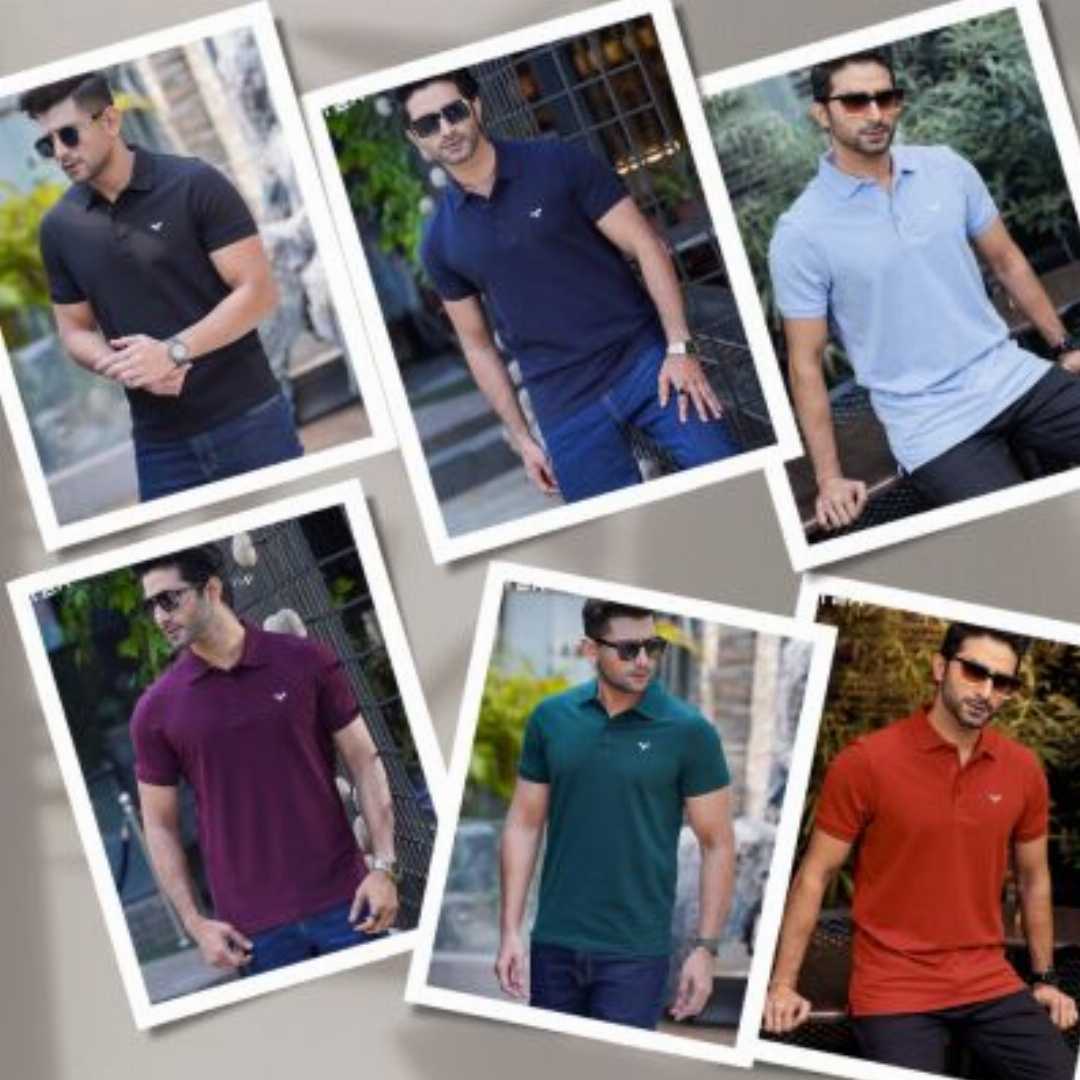 Vivaz Polo Combo, 6 Pcs Polo Shirt BD, Red Orange Sky Blue Navy Blue Moss Green Black Deep Purple Shirt, Cotton Polo Bangladesh, Premium Lacoste Combo, Stylish Mens Polo, Casual Fashion Shirt